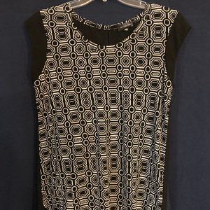 The Limited Black and White Block Blouse